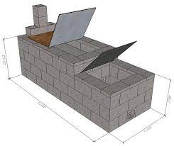 Cinder Block Cmu Offset Smoker In 2020 Offset Smoker Brick Smoker Cinder Block