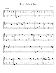 Adaptations written by pianists, without unnecessary difficulty, made to be played River Flows In You Sheet Music For Piano Solo Musescore Com