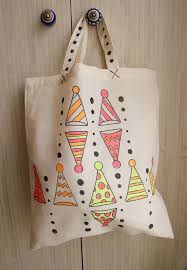 Decorate Canvas Tote Bags With Fabric Markers Fabric Markers Personalized Canvas Tote Tote Bag Pattern