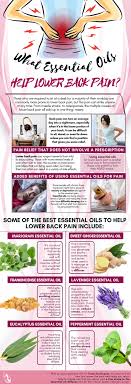 Juniper berry oil or cayenne essential oil mixed with a light carrier oil like when blended with lavender, it can be quite effective, although it also works well with many other essential oils for pain in blends. What Essential Oils Help Lower Back Pain Organic Aromas