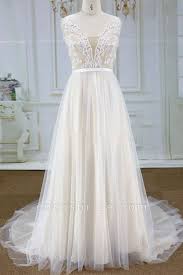 Chic Lace Chapel Train Tulle A Line Wedding Dress In 2020 Court Train Wedding Dress Lace Wedding Dress Vintage Online Wedding Dress