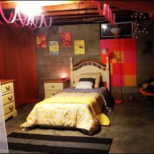 Come up with a subtle theme. My Room In Malfoy Manor S Dungeon Unfinished Basement Bedroom Basement Bedrooms Unfinished Basement Storage