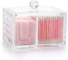 <br /> makeup pad dispenser is a great helper to store and organize your cotton pads, and clear design is convenient to see the number of cotton pads at any time. Amazon Com Watpot Qtip Cotton Pads Holder Cotton Swab Dispenser Organizer Clear Acrylic Cotton Balls Storag Cotton Ball Holder Cotton Pads Makeup Organization