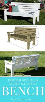 A simple lawn or patio chair plan can add a world of comfort to your deck or porch. A Darling Bench Perfect For A Garden Fire Pit Or Sitting On A Patio Or Porch This Bench Is Made From Diy Garden Furniture Garden Bench Diy Diy Bench Outdoor