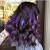 Midnight Purple Dark Purple Short Hair