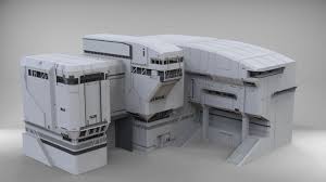Halo Sci Fi Architecture 3d Model Futuristic Architecture Architecture Concept Architecture