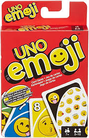 Uno cards have four color suits, which are red, yellow, blue and green. Amazon Com Mattel Games Uno Emojis Multicolor Basic Pack Toys Games