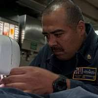 An Airman from Wright-Patterson Air Force Base, Ohio,