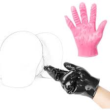 Fisting teen girl standing in hotel room