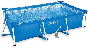 Intex Piscine Rectangulaire Pompe Fil 1000 L 300 X 200 X 75 Cm Amazon Fr Jardin