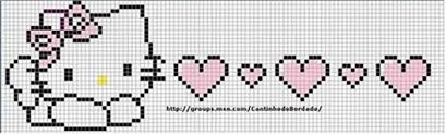 Phatufa, babas, ponto cruz, babetes, cross stitch. Bordados Ponto Cruz Esquema Hello Kitty Genuardis Portal Zakladki Vyshitye Krestikom Serdce Vyshitoe Krestikom Uzory