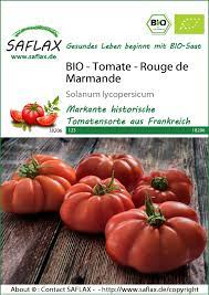 Aunque estemos sembrando en suelos pobres, puede tener buen rendimiento si el resto de variables se detienen cubiertas. Tomate Rouge De Marmande Bio Tomatensamen Von Saflax Samenhaus Samen Samereien