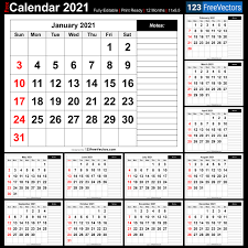 free printable monthly calendar 2021
