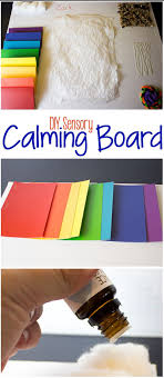 Diy Sensory Calming Board Mama Plus One Diy Sensory Board Diy Sensory Toys Autism Sensory