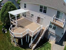 Install your 6x6 support posts to the post base connectors. Vinyl Wood Covered Deck Installer Serving Lancaster And Central Pa Stump S Quality Decks Porches