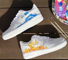 He stands under the phrase 'if graffiti changed anything it would be illegal'. Etsy Customized Air Force 1 Promotions