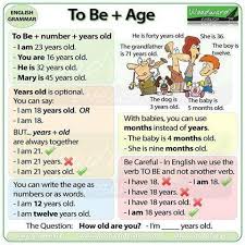 How much or how many. To Be Age English Grammar Vocabulary Home