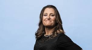 she is listening carefully like student to teacher. Chrystia Freeland The Minister Of Being Everywhere At Once Macleans Ca