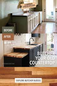 Butcher Block Countertops From Lumber Liquidators Bring A Premium Look And Feel To Your Kitchen Without Diy Kitchen Remodel Home Decor Kitchen Home Remodeling