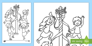 Check spelling or type a new query. Ks1 May Day Dancing Coloring Sheet Teacher Made