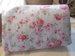 Vintage Ikea Cath Kidston Rosali Pink Roses Green Red Check Etsy Pink Roses Comforter Cover Duvet Covers