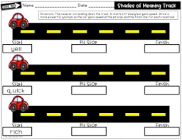 Shades Of Meaning Activities Anchor Charts And Assessments