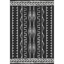 Black And White Indoor Outdoor Rug 8x10 E146 Black And Ivory Vertical Helka Rug 3x5 Ft Rugs 8x10 Rugs Outdoor Rugs Patio