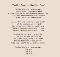 The First Time I Ever Saw Your Face Great Song Lyrics Lyrics To Live By Music Lyrics