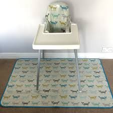 Highchair Messy Mat Floor Protector In Various Designs High Chair Antilop High Chair Flooring