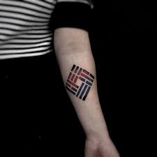 South korean flag each line and colors representing different things. Korean Flag Pattern Tattoo Tattoo Pattern Korean Tattoos