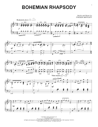 Download Bohemian Rhapsody By Queen Piano Solo Sheet Music Sheet Music Bohemian Rhapsody Piano Sheet Music Free