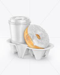 Racks & stands for classroom organization. Coffee Cup With Donut In Holder Mockup In Cup Bowl Mockups On Yellow Images Object Mockups