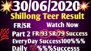 Shillong Teer Counter 30 06 2020 Teer Common Number Today Shillong Teer Result Today Part 2 Youtube
