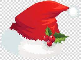 Santa Claus Hat Christmas Clip Art Transparent Santa Hat With Mistletoe Picture Png Santa Claus Christmas Hat Christmas Clipart Christmas Wishes Greetings