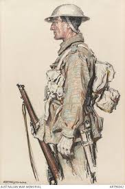 Stand At Ease Australian War Memorial War Art Combat Art Military Drawings