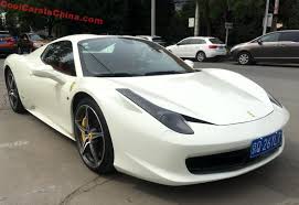 Ferrari 458 spider is known for its refined engineering and excellence that it offers along with the beauty and elegance. Ferrari 458 Spider Is White In China Coolcarsinchina Com