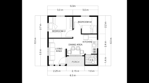 Small House Design 6x6 Meters 36 Sqm 20x20 Feet 400 Sqft One Floor House Plans Small House Design Small House Design Plans