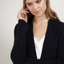 Cachemire 8 fils & + référence : Gilet Court En Cachemire Avec Poches