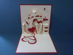 Perfect for friends & family to wish them a happy birthday on their special day. White And Red Color Handmade 3d Card 3dcards Cards Heartshaped Love Www 3dcards Com Au Otkrytki Kirigami Origami