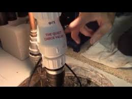 How to test sump pump check valve. Sump Pump Quiet Check Valve No Water Hammer Noise By Zoeller 25 Youtube