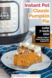 Instant Pot Pumpkin Pie Recipe In 2020 Pressure Cooker Desserts Pumpkin Pie Pressure Cooker Sweet Potatoes