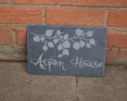 Slate House Sign Leaf Sign Farm House Sign Personalised House Sign House Plaque House Name House Plaque Personalised House Sign Personalized Signs For Home Home Signs House Plaques