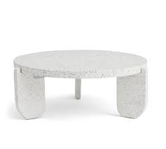 Terrazzo Round Coffee Table In 2020 Drum Coffee Table Stone Coffee Table Round Coffee Table