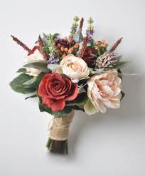 Wedding Bouquet Fall Wedding Bouquet Silk Bridal Bouquet Etsy In 2020 Wedding Flower Packages Fall Wedding Bouquets Flower Bouquet Wedding