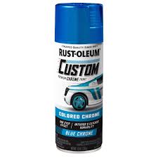 For best results, apply two or more light coats a few minutes apart. Rust Oleum Chrome Blue Oleum Premium Custom Spray Paint 10oz