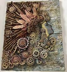 Metal Art Mixed Media Steampunk Mixed Media Altered Boxes Mixed Media Steampunk Mixed Media Art