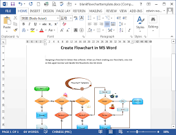 flowcharts in word