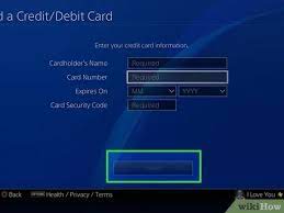 Problems adding credit or debit card information to playstation™store find troubleshooting steps for credit and debit card issues on playstation store. 3 Ways To Add A Credit Card To The Playstation Store Wikihow