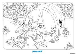 coloriage playmobil camping 3 a imprimer en 2021 livre dessin gratuit boule d&#x00027;arbre