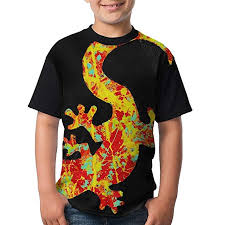 Amazon Com Young Adults Raglan T Shirts Gecko Lizard 3d